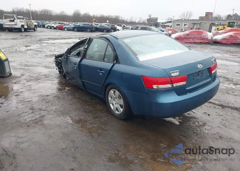 2007 Hyundai Sonata Gls из США, поврежденный, VIN 5NPET46C77H181276